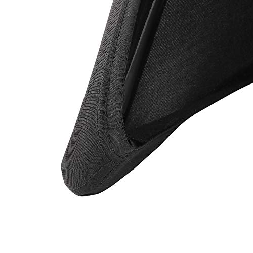 Peomeise Stretch Spandex Folding Chair Cover for Wedding Party Dining Banquet Event (Black,12pcs) - Image 5