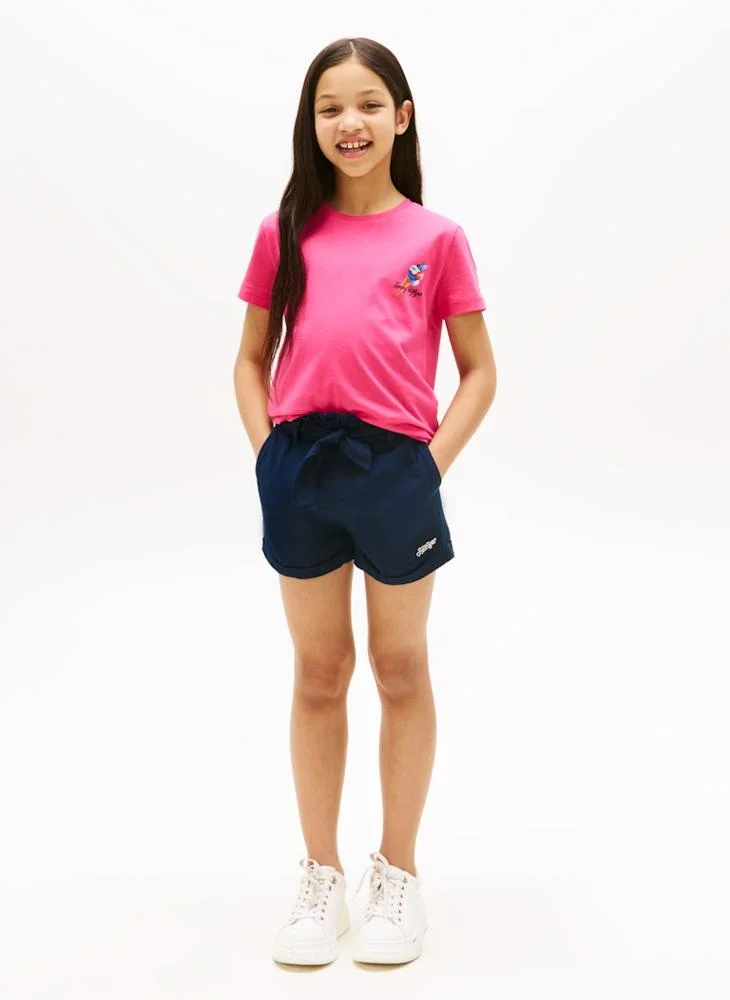 TOMMY HILFIGER Kids Graphic Print Crew Neck T-Shirt