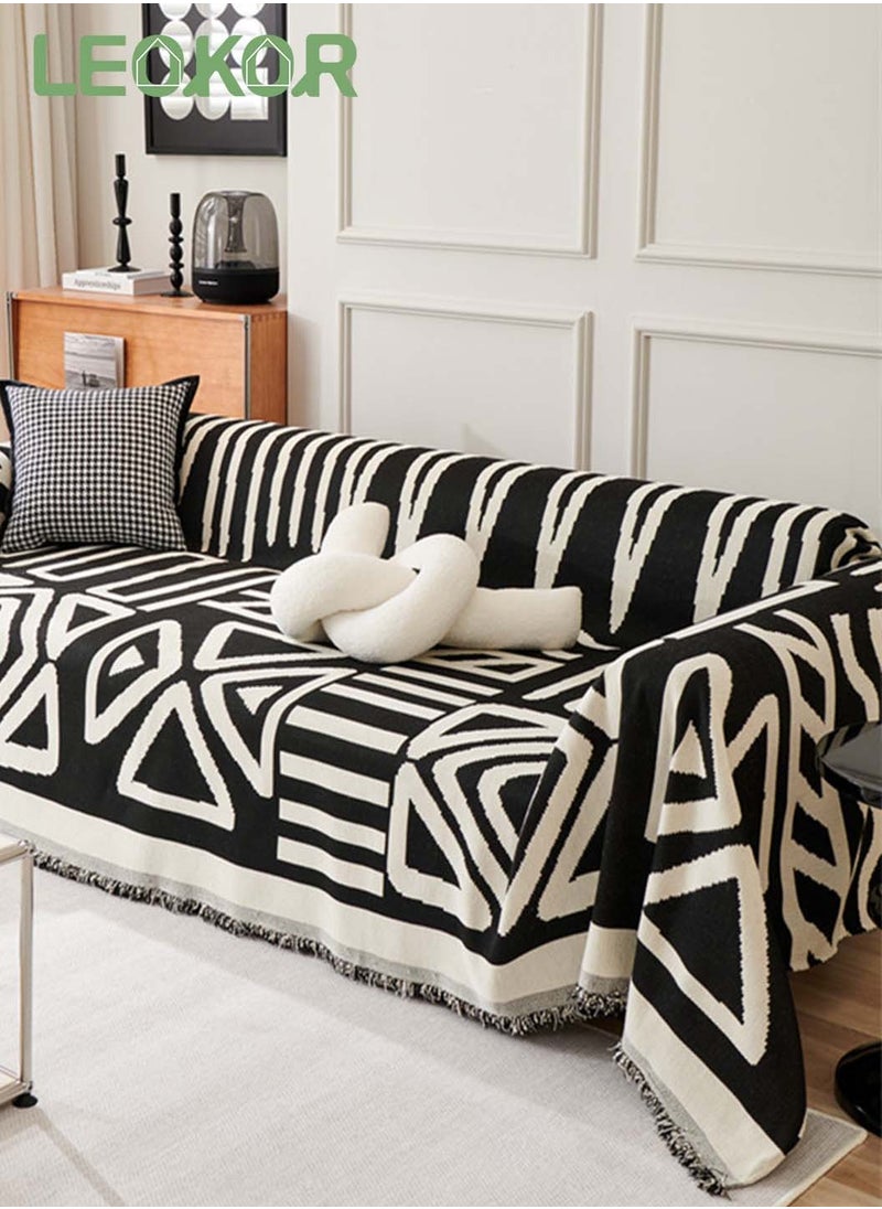 LEOKOR 3 Seat Sofa Slipcover Pets Protector Furniture Covers Soft Four Seasons Universal Sofa Slipcovers All-Inclusive Sofa Cover 180*300CM  - Image 1