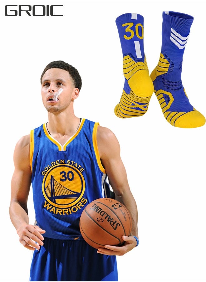 GROIC Elite Basketball Socks, Athletic Socks with 3D Ankle Protection, Football Socks & Running Socks, Compression Cushion Sport Socks Unisex  - Image 1
