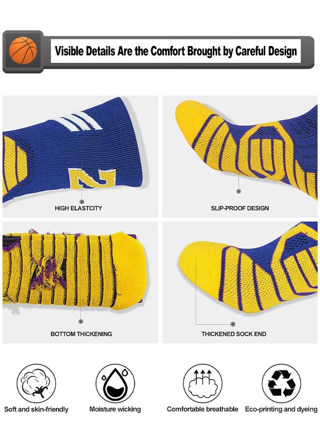 GROIC Elite Basketball Socks, Athletic Socks with 3D Ankle Protection, Football Socks & Running Socks, Compression Cushion Sport Socks Unisex  - Image 3