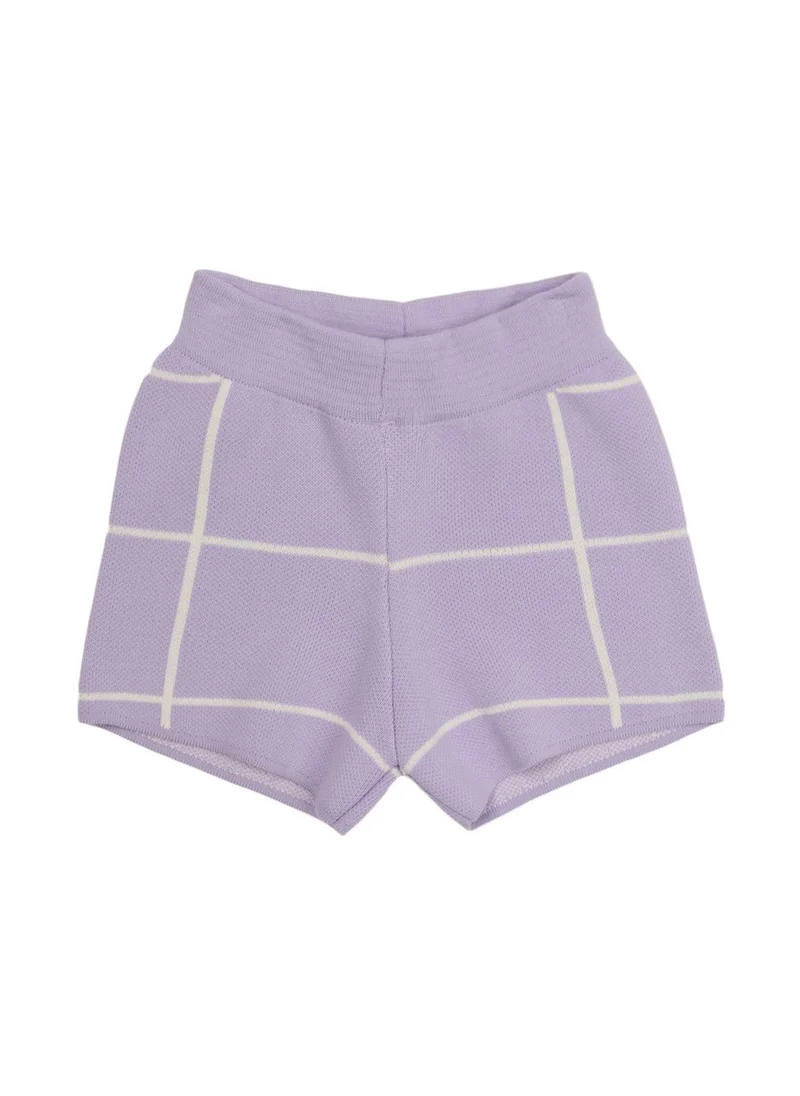 trendyol Kids Checked Knitted Shorts
