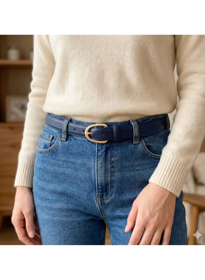 Classic Milano Classic Milano Women's Belt with Gift Box; Faux Leather Ladies Belt for Dresses, Jeans & Gowns; Stylish Womens Belt; Adjustable Girls Belt; Belt for Women | Full Length: 110 CM (Free Size - Fits up to the waist of 40 Inches / 100 CM)