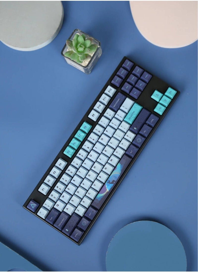 Varmilo Varmilo Aurora 87 Wireless Mechanical Keyboard, MX Daisy L Switches, Hot-Swappable, Wired/Bluetooth/2.4GHz Connectivity, PBT Keycaps, US QWERTY Layout, Aurora | A50A060F9A3A01A007  - Image 1