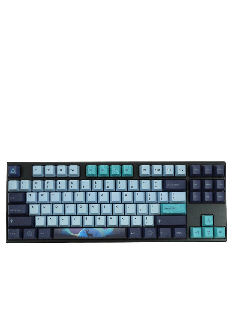 Varmilo Varmilo Aurora 87 Wireless Mechanical Keyboard, MX Daisy L Switches, Hot-Swappable, Wired/Bluetooth/2.4GHz Connectivity, PBT Keycaps, US QWERTY Layout, Aurora | A50A060F9A3A01A007  - Image 5