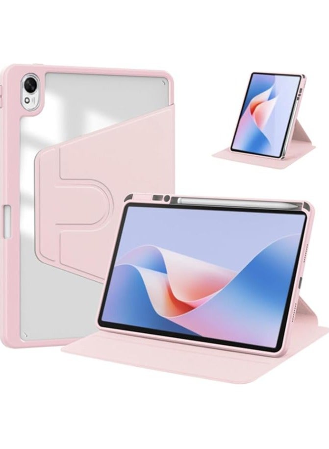 Green Tiger Tablet Case Compatible with HUAWEI MatePad 11.5"S 2024 Cover, Clear Acrylic Multi-Angle Hard PC Case with Pen Holder Protective Stand Cover (Pink) - Image 1