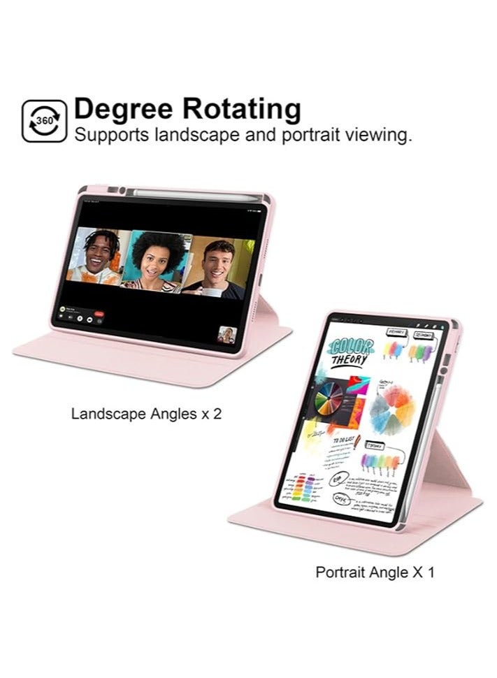 Green Tiger Tablet Case Compatible with HUAWEI MatePad 11.5"S 2024 Cover, Clear Acrylic Multi-Angle Hard PC Case with Pen Holder Protective Stand Cover (Pink) - Image 3