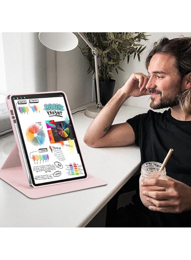 Green Tiger Tablet Case Compatible with HUAWEI MatePad 11.5"S 2024 Cover, Clear Acrylic Multi-Angle Hard PC Case with Pen Holder Protective Stand Cover (Pink) - Image 2