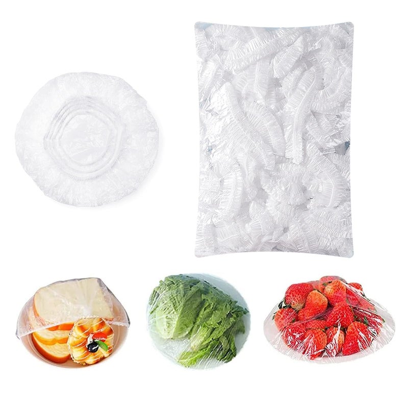 Home&Love Homelove Fresh Keeping Bags Canning Lids, 150pcs Food Covers,Reusable Elastic Food Storage Covers, Plastic Sealing Elastic Stretch Adjustable Bowl Lids, Universal Kitchen Wrap Seal Bags for Cover Food - Image 1