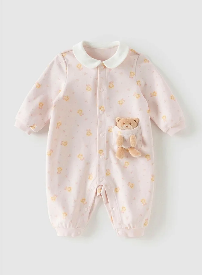 ديف اند بيلا رومبر أطفال بجيب دمية دب قابلة للإزالة