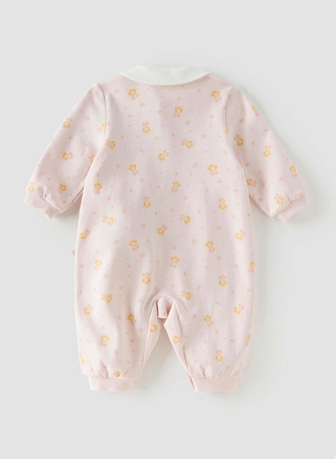Dave & Bella Baby Teddy Pocket Romper with Removable Soft Toy - Image 3