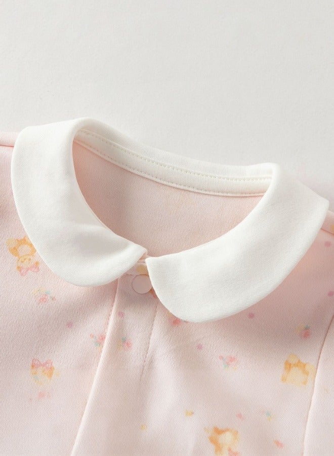 Dave & Bella Baby Teddy Pocket Romper with Removable Soft Toy - Image 5