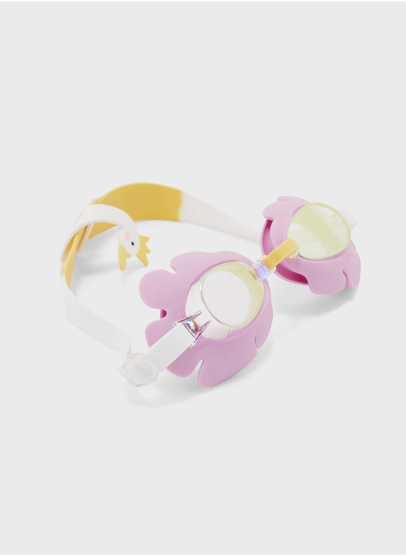 SUNNY LIFE - Kids Swim Goggles Princess Swan Multi - Image 1