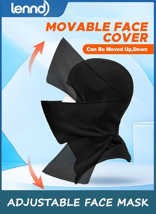 لينند قناع تزلج للوجه بتصميم متحرك للرجال والنساء - غطاء وجه شتوي من الصوف للطقس البارد والتزلج في الهواء الطلق - Image 2