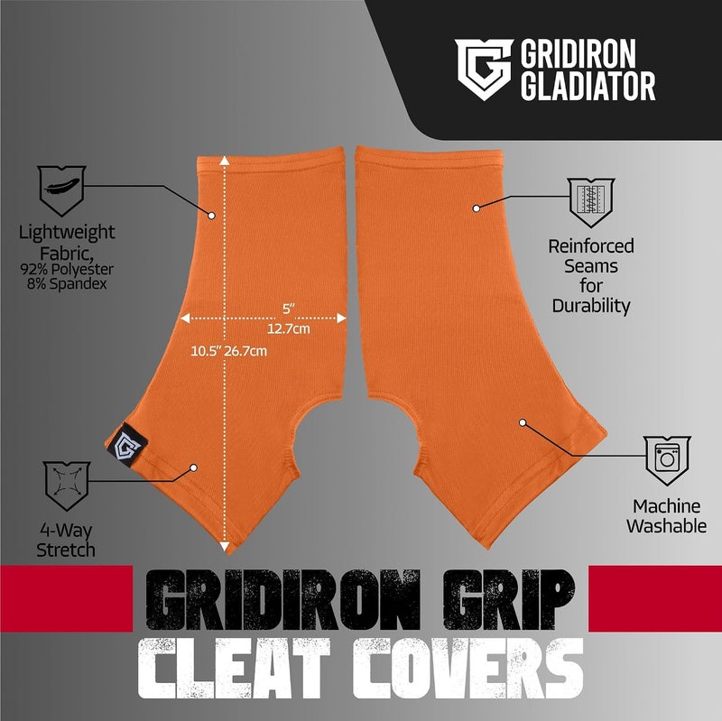 Gridiron Gladiator Cleat Covers - Football Spats - Football Cleat Cover - Cleat Spats for Soccer, Baseball & Softball - Image 3
