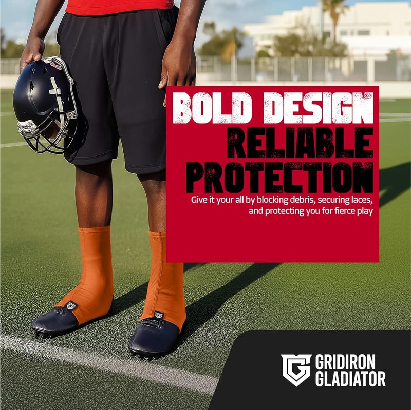 Gridiron Gladiator Cleat Covers - Football Spats - Football Cleat Cover - Cleat Spats for Soccer, Baseball & Softball - Image 2