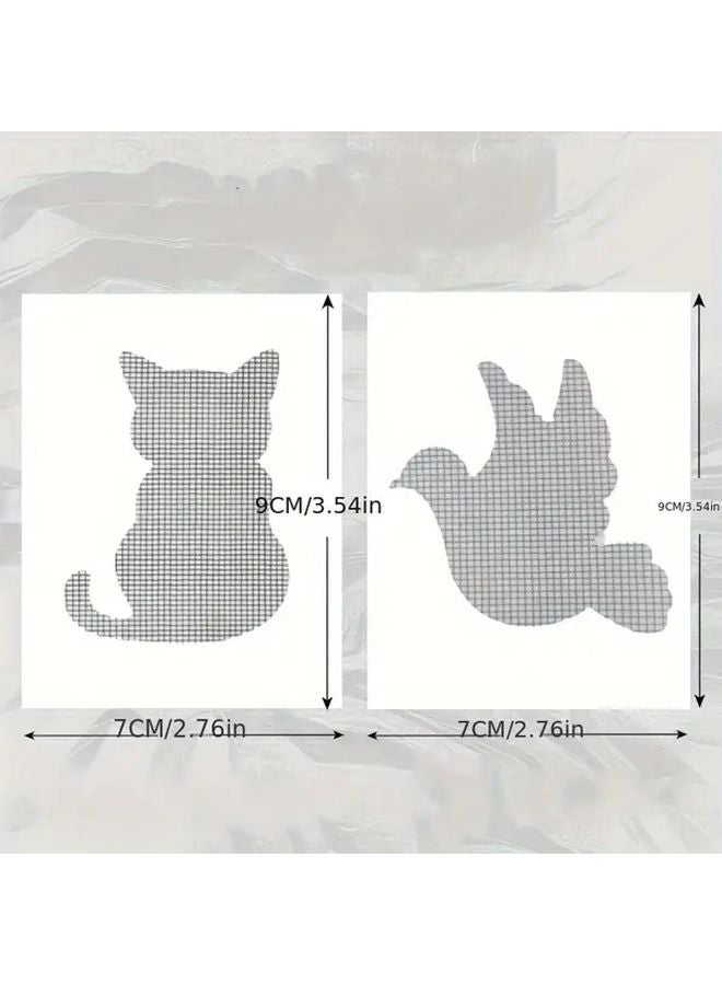 4 قطع من شريط إصلاح شبكة النوافذ والأبواب على شكل حيوانات، مقاوم للماء والبعوض - Image 4