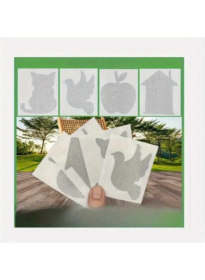 4 قطع من شريط إصلاح شبكة النوافذ والأبواب على شكل حيوانات، مقاوم للماء والبعوض - Image 3