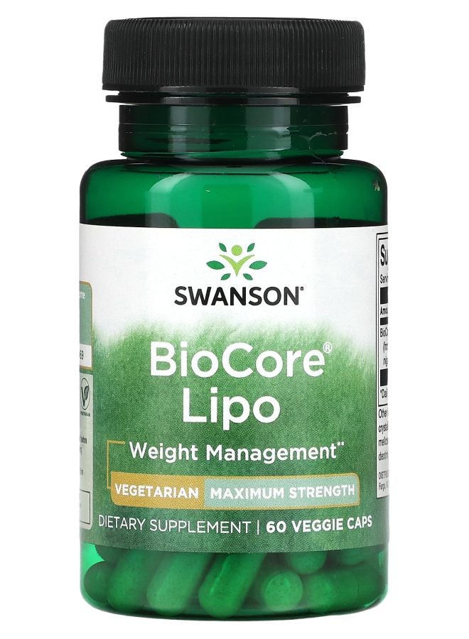 SWANSON BioCore Lipo Maximum Strength 60 Veggie Caps