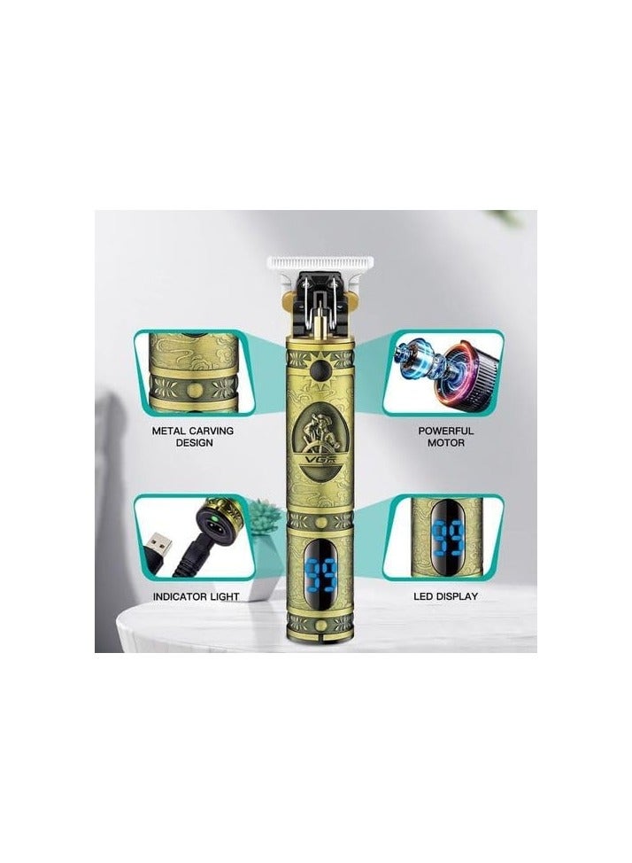 ماكينة حلاقة احترافية V 228 قابلة لاعادة الشحن بشفرة لقص الشعر للرجال وشفرة 0 ملم وبطارية 1500 مللي امبير الساعة 180 دقيقة تشغيل - Image 3