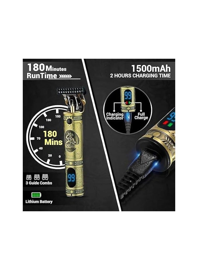 ماكينة حلاقة احترافية V 228 قابلة لاعادة الشحن بشفرة لقص الشعر للرجال وشفرة 0 ملم وبطارية 1500 مللي امبير الساعة 180 دقيقة تشغيل - Image 4