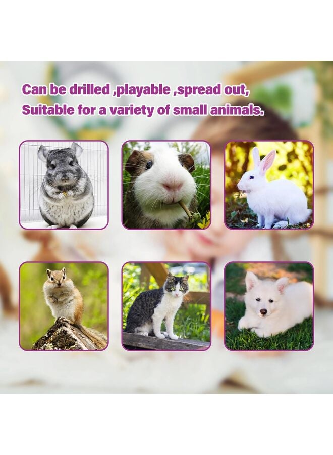 يُسلِّم سرير نفق الأرنب، ألعاب أنابيب نفق قابلة للطي 2 في 1 مع حصيرة قابلة للإزالة ومخبأ للقطط والقطط الصغيرة والأرانب والقطط الصغيرة (ملون) - Image 4