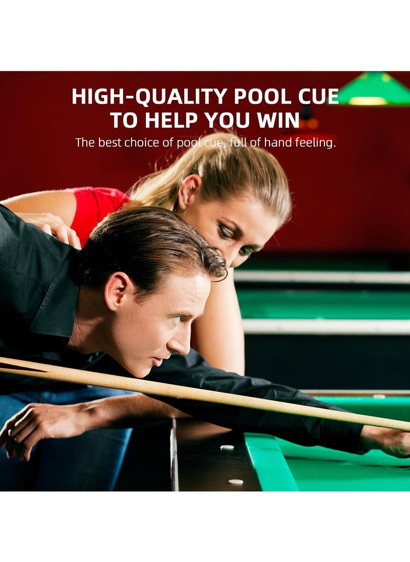 Generic - Pool Sticks 58 Inch Bar Billiard Pool Cue Table 13 mm Glue for Tips Hardwood Wooden Cue Sticks for Adults, Beginner, House, Gift, Men, Player, Starter, Club, Party - Image 1