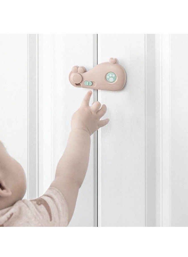 Spaceshoop Baby Safety Cabinet Lock, Cartoon Bunny Design, Drawer Sliding Protection (Multicolor) - Image 2