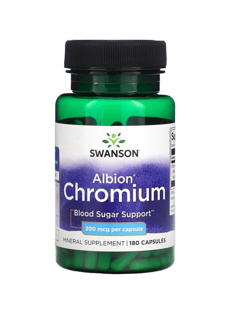SWANSON Albion Chromium 200 mcg 180 Capsules