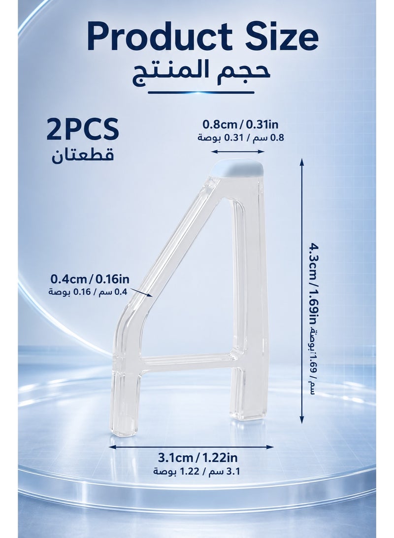 SIGood Horizontal Stand Console Bracket for Flat Placement, 2 Pcs Transparent Base Compatible with PS5 Slim Disc Edition - Image 5