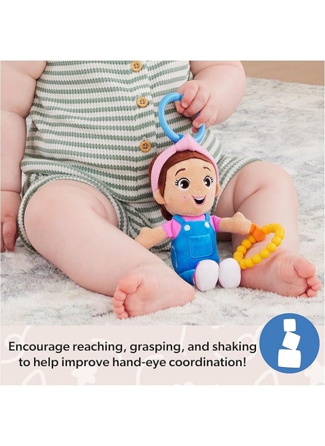 Ms. Rachel Official Sensory Take-Along Toy, Baby Swing & Baby Stroller Teething Toys with Rattle & Clip, Toddler Toys for Girls & Boys for Ages 0-1+  - Image 5