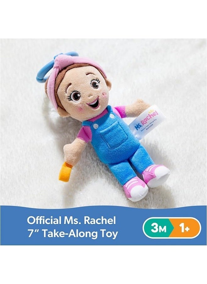 Ms. Rachel Official Sensory Take-Along Toy, Baby Swing & Baby Stroller Teething Toys with Rattle & Clip, Toddler Toys for Girls & Boys for Ages 0-1+  - Image 2