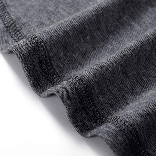 Bulotus Women's 3/4 Sleeve Cotton Knit Fall Casual Tunic Top for Jeans, Grey, Medium - Image 5