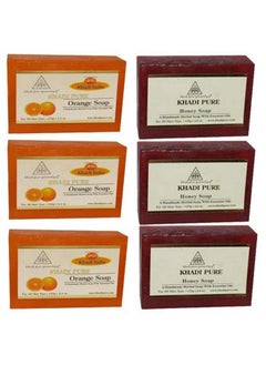 Khadi Pure Honey & Orange Soap 125 Ml (Pack Of 6)  - Image 2