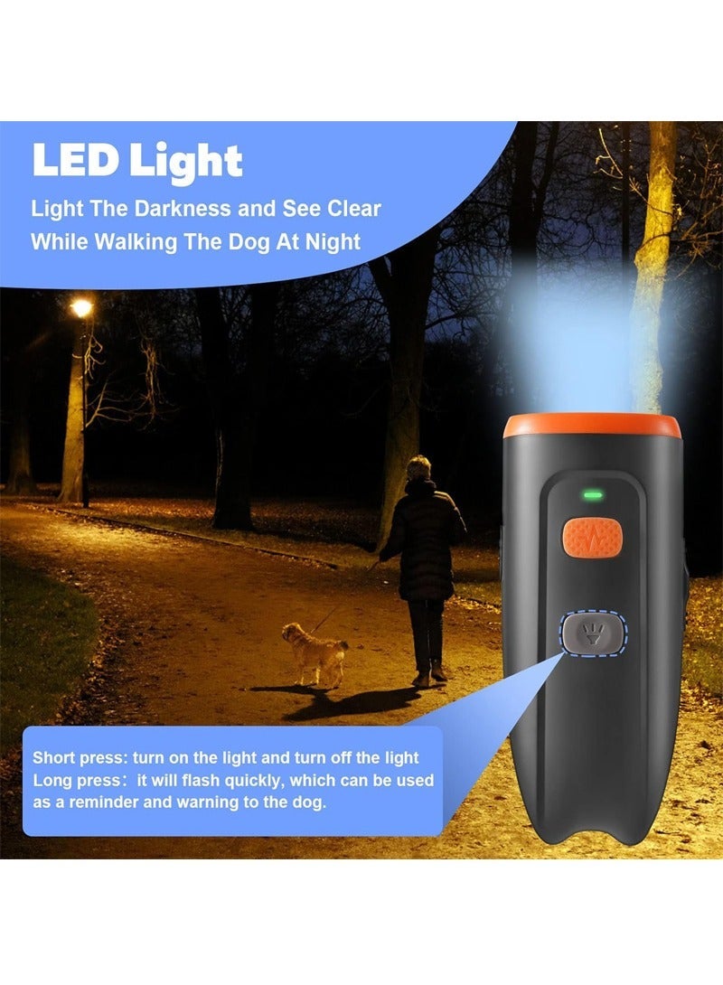 xozgdovg Handheld LED Ultrasonic Dog Repeller Control Trainer Black - Image 4