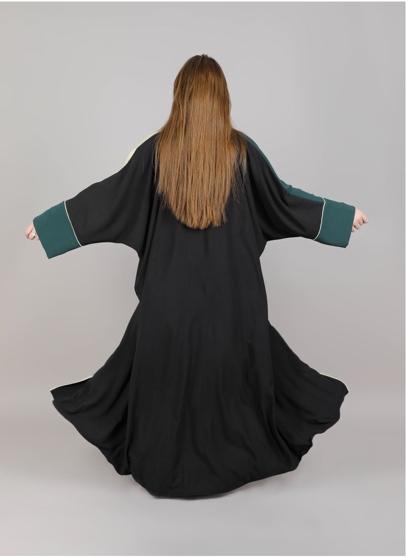 MSquare Fashion - Msquare Hair Maqsood Color Block Abaya - Image 1
