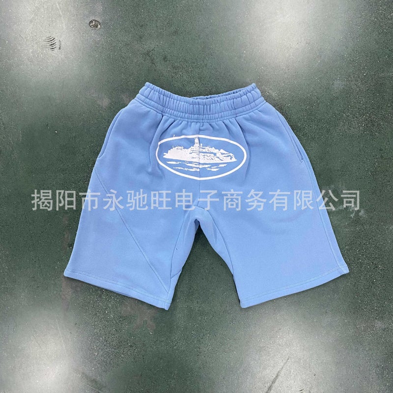 Cross-border E-commerce Alcatraz Shorts Ship Printed Shorts Trendy Hip-hop Skateboard Casual Sweater Trendy Brand Pants Style three - Image 1