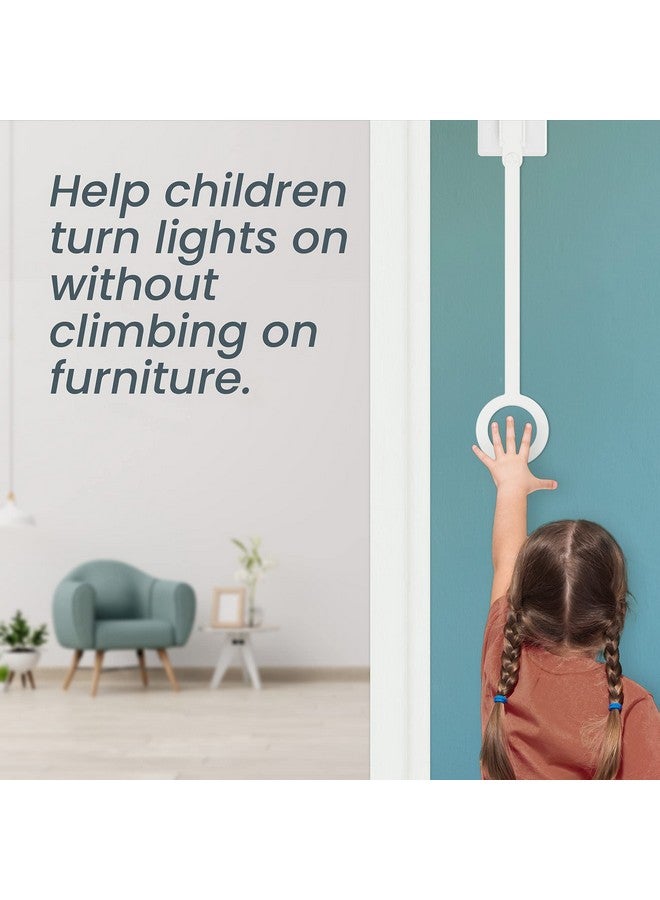 IMPRESA Impresa 3-Pack Light Switch Extenders for Kids, Toddler Potty Training, Easy Grab Loop, Safe, Simple Installation  - Image 1