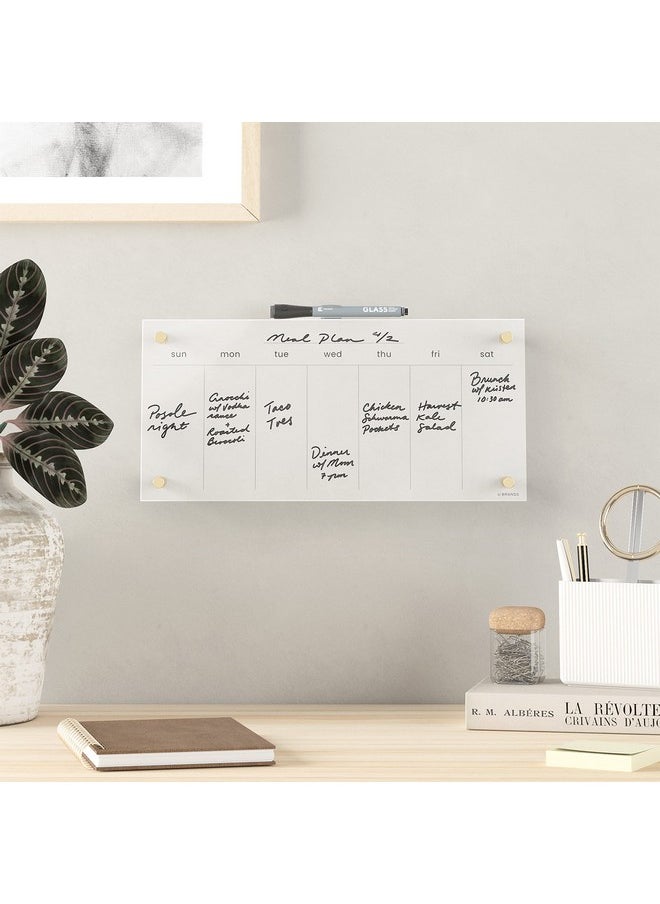 Acrylic Monthly Dry Erase Calendar, Clear With Gold Finish Hardware, 16” X 16” - pzsku/Z34E1102D57F4A0F0882FZ/45/_/1731922045/9b0f4b49-67a3-417f-bd43-0ef238e83bdb