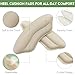 TYTDOUTER Heel Pads for Shoes 4 Pairs Heel Cushion Inserts Grips Heel Protectors for Women Men Back of Heel Cushion Pads Prevent Slipping Blisters Loose Fit 2 Nude 2 Black - Image 4