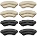 TYTDOUTER Heel Pads for Shoes 4 Pairs Heel Cushion Inserts Grips Heel Protectors for Women Men Back of Heel Cushion Pads Prevent Slipping Blisters Loose Fit 2 Nude 2 Black - Image 1