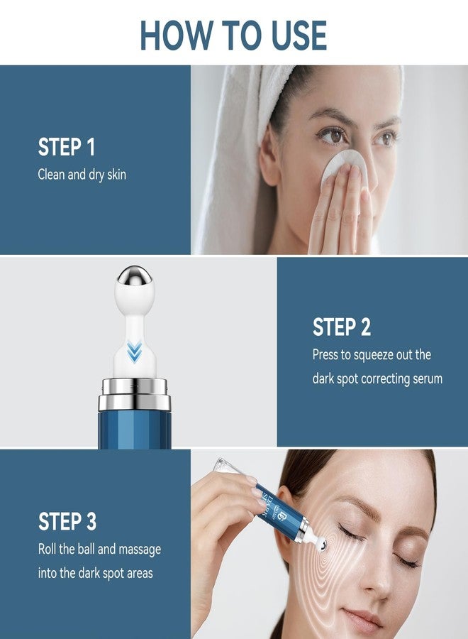 DMYGO Dark Spot Remover for Face and Body, Dark Spot Corrector Serum, Melasma, Age Spot & Freckles Remover, Skin Care Serum for Uneven Skin Tone with 360° Roller Massage Ball, 0.67 fl. oz - Image 5