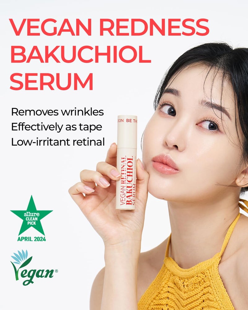 BE THE SKIN Vegan Retinal Bakuchiol Serum Anti Aging Face Serum for Lines Wrinkles Pores Gentle Skincare for Day Night Hypoallergenic Korean Skincare 068 oz - Image 2