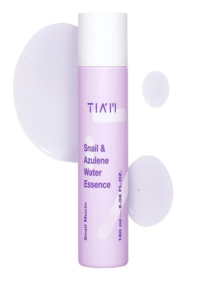 TIA'M TIAM Snail & Azulene Toner Essence 180ml, Korean Hydrating Face Toner with Snail Mucin for Sensitive, Dry, Damaged Skin, K-Beauty Skincare Moisturizer - Image 1