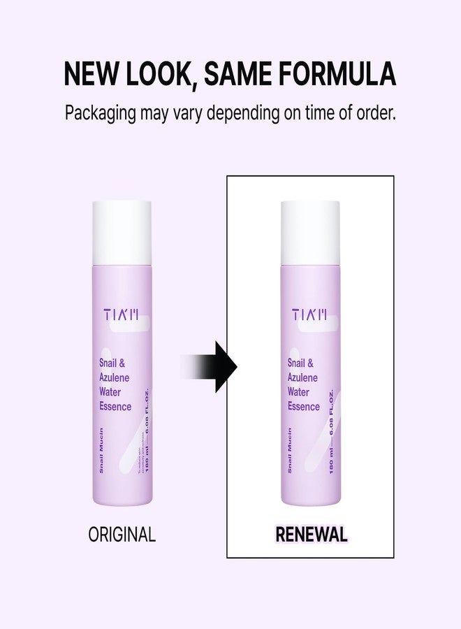 TIA'M TIAM Snail & Azulene Toner Essence 180ml, Korean Hydrating Face Toner with Snail Mucin for Sensitive, Dry, Damaged Skin, K-Beauty Skincare Moisturizer - Image 2