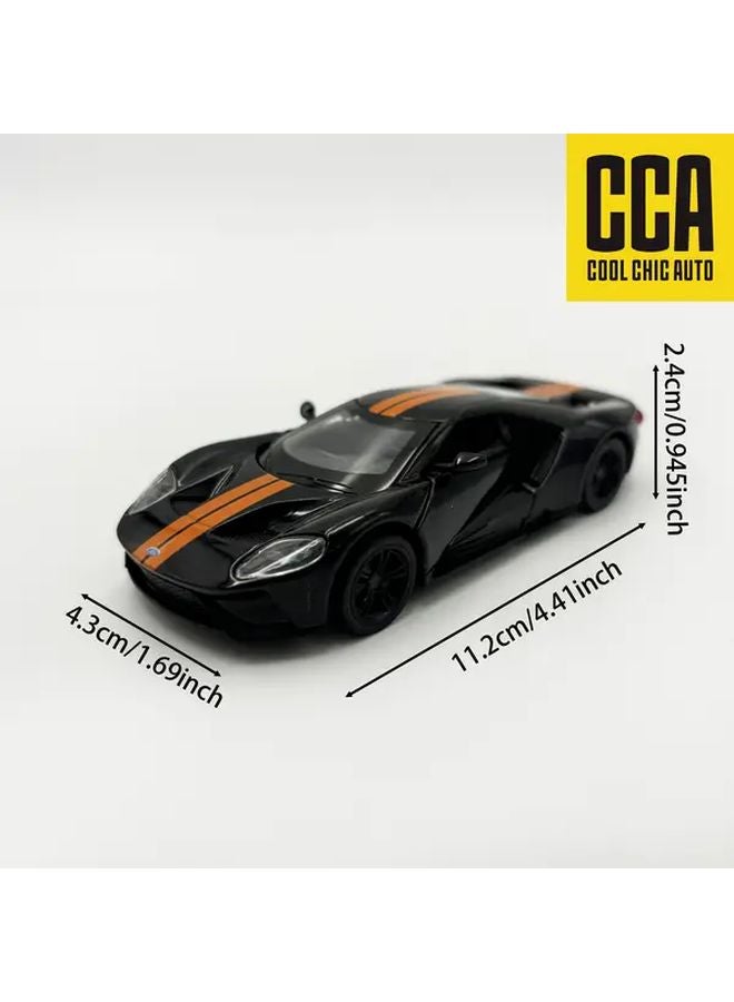 Black 1 42 Ford GT 2017 Die Cast Car Model with Opening Doors and Pull Back Action - Image 2