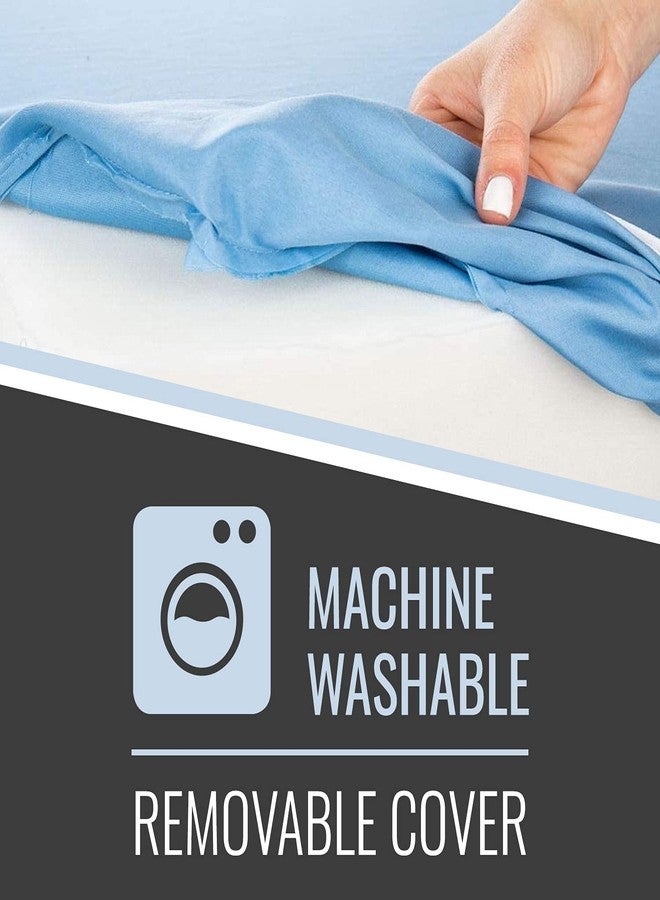 DMI Leg Elevation Bolster Pillow, Ankle and Knee Support, Leg Elevation, Back, Lumbar and Neck Relief, 16.5 x 10 x 7 in, Blue - Image 4