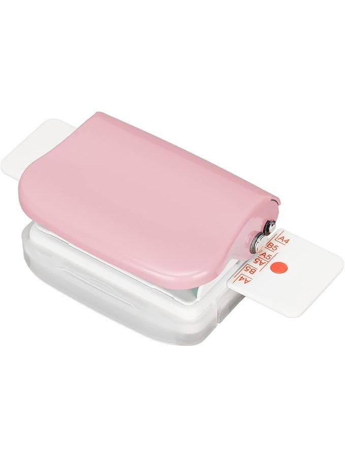 Comb Binding Machine With Ruler For Letter Size B5 A5 Home Office Pink - Image 1