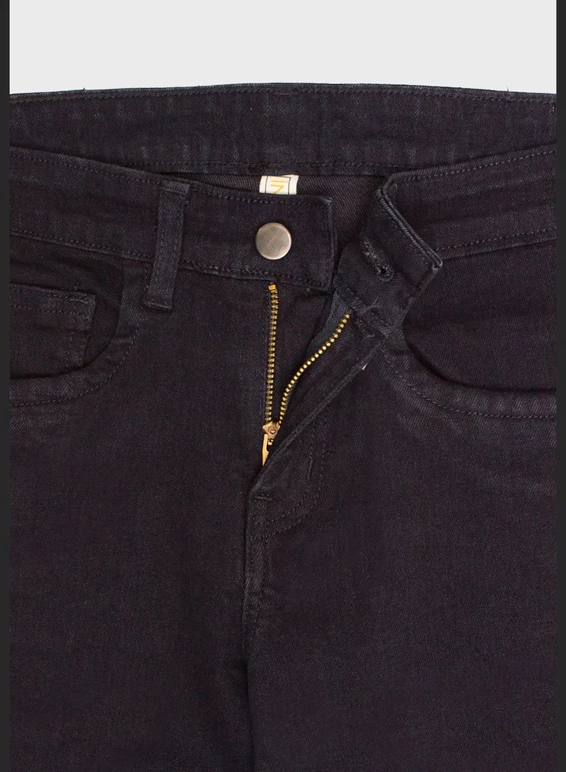 Instafab Jeans with Side Stripes