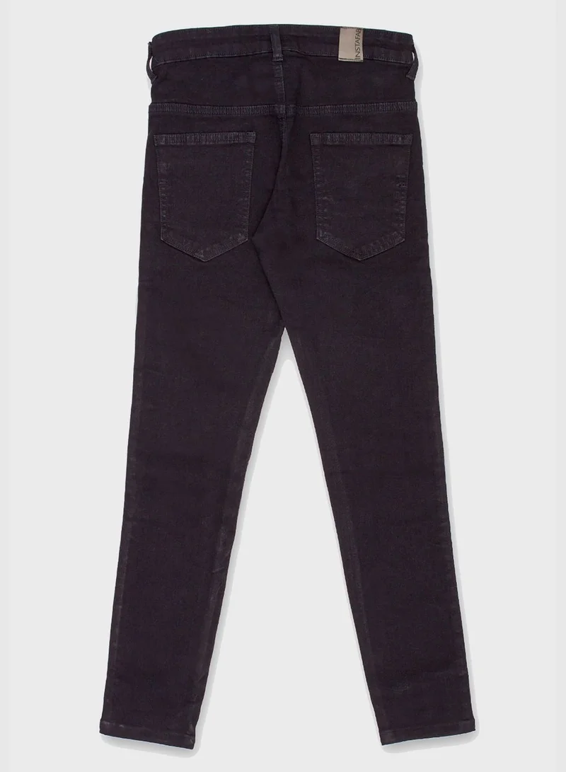 Instafab Jeans with Side Stripes